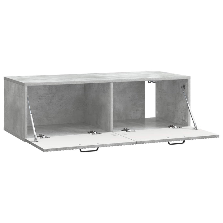 Væghængt TV-skab Betongrå 98 x 41 x 30 cm Konstrueret træ