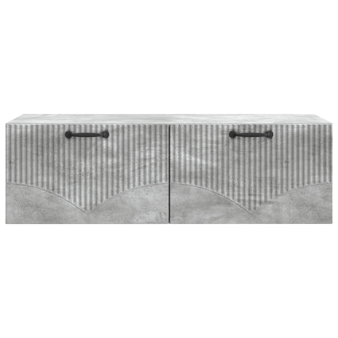 Væghængt TV-skab Betongrå 98 x 41 x 30 cm Konstrueret træ