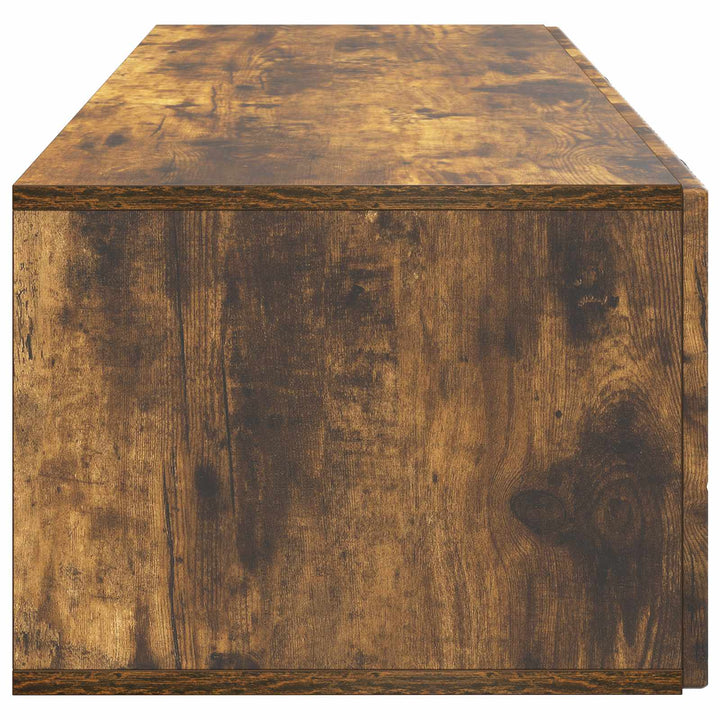 Væghængt TV-skab Røget eg 98 x 41 x 30 cm Konstrueret træ