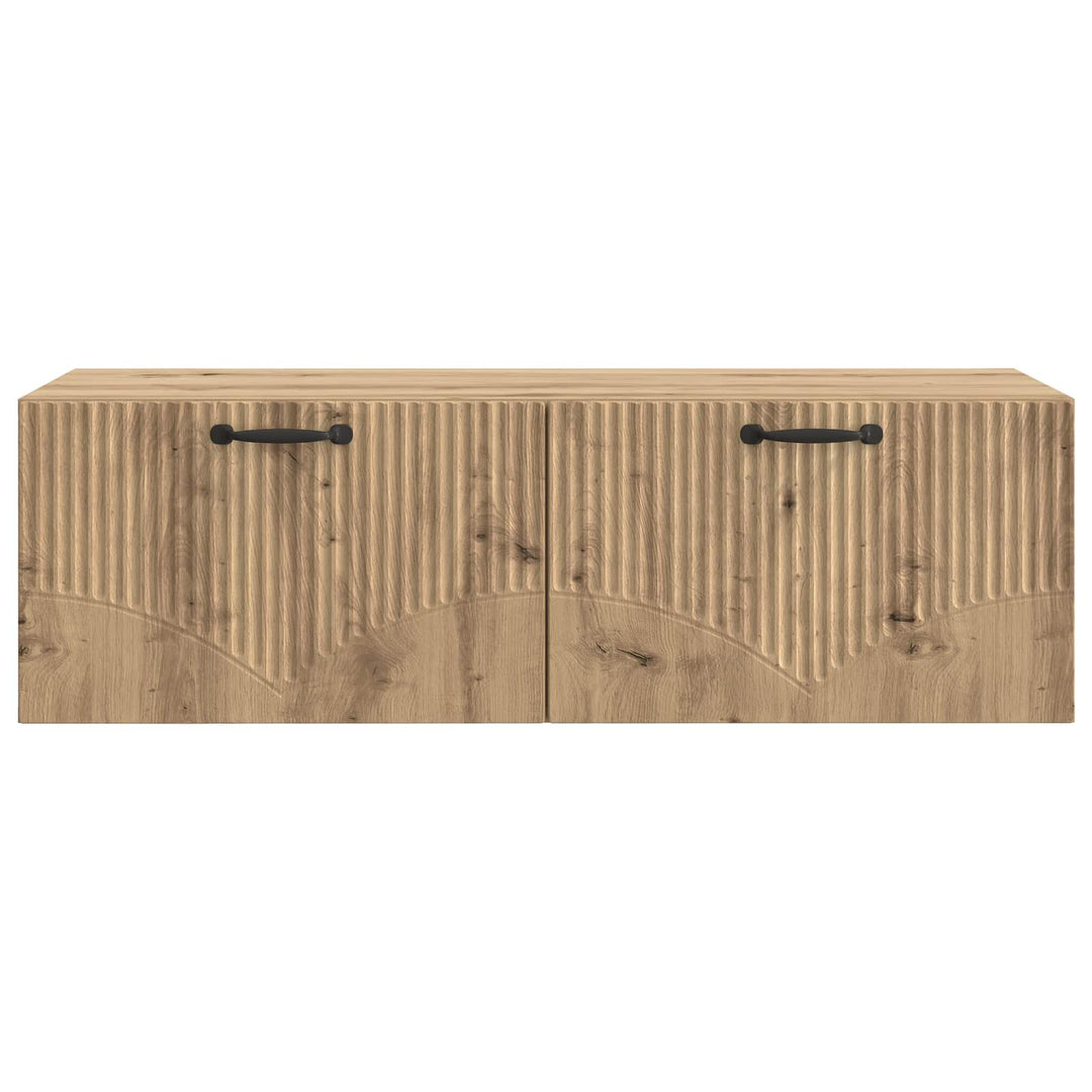 Væghængt TV-skab 98 x 41 x 30 cm Artisan-eg Konstrueret træ