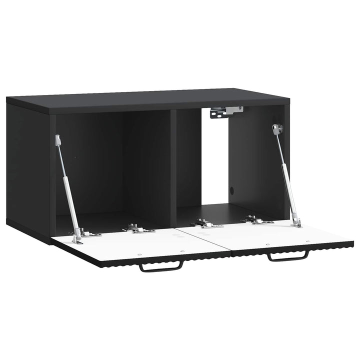 Væghængt TV-skab Sort 59,5 x 31 x 30 cm Konstrueret træ