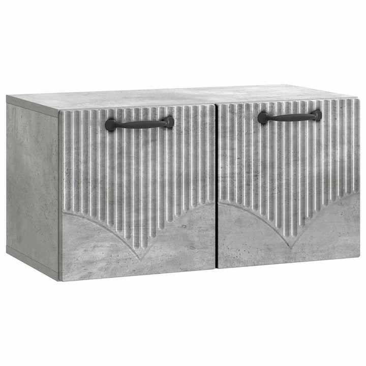Væghængt TV-skab Betongrå 59,5 x 31 x 30 cm Konstrueret træ
