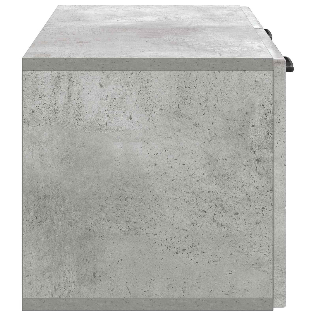 Væghængt TV-skab Betongrå 59,5 x 31 x 30 cm Konstrueret træ
