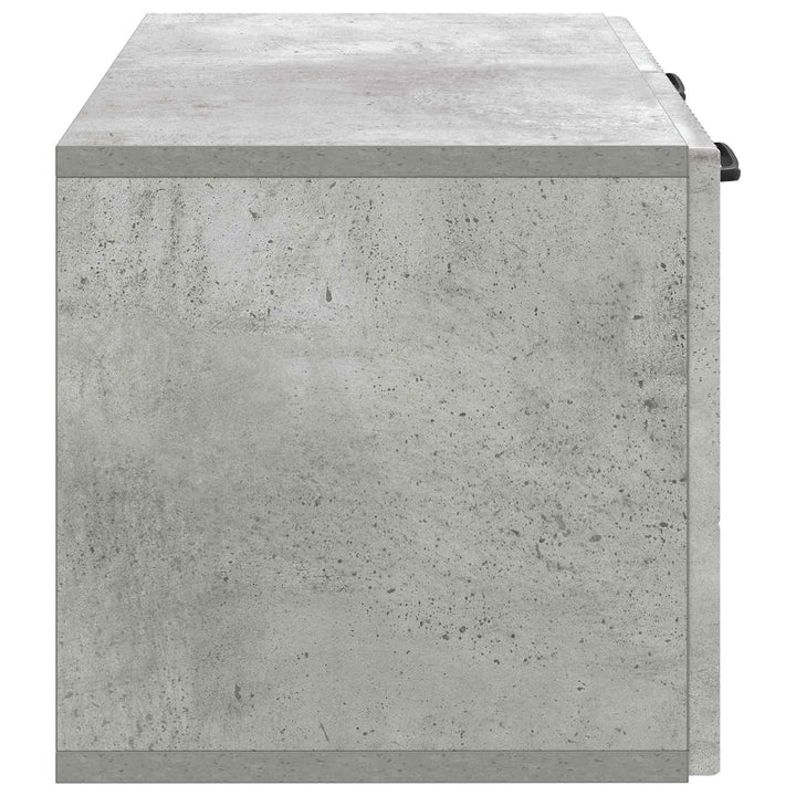 Væghængt TV-skab Betongrå 59,5 x 31 x 30 cm Konstrueret træ