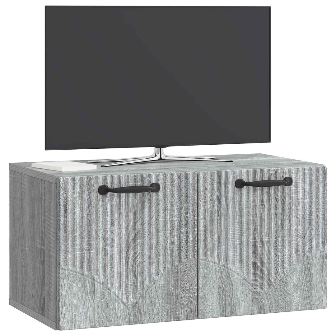 Væghængt TV-skab Vægmonteret Grå sonoma-eg 59,5 x 31 x 30 cm