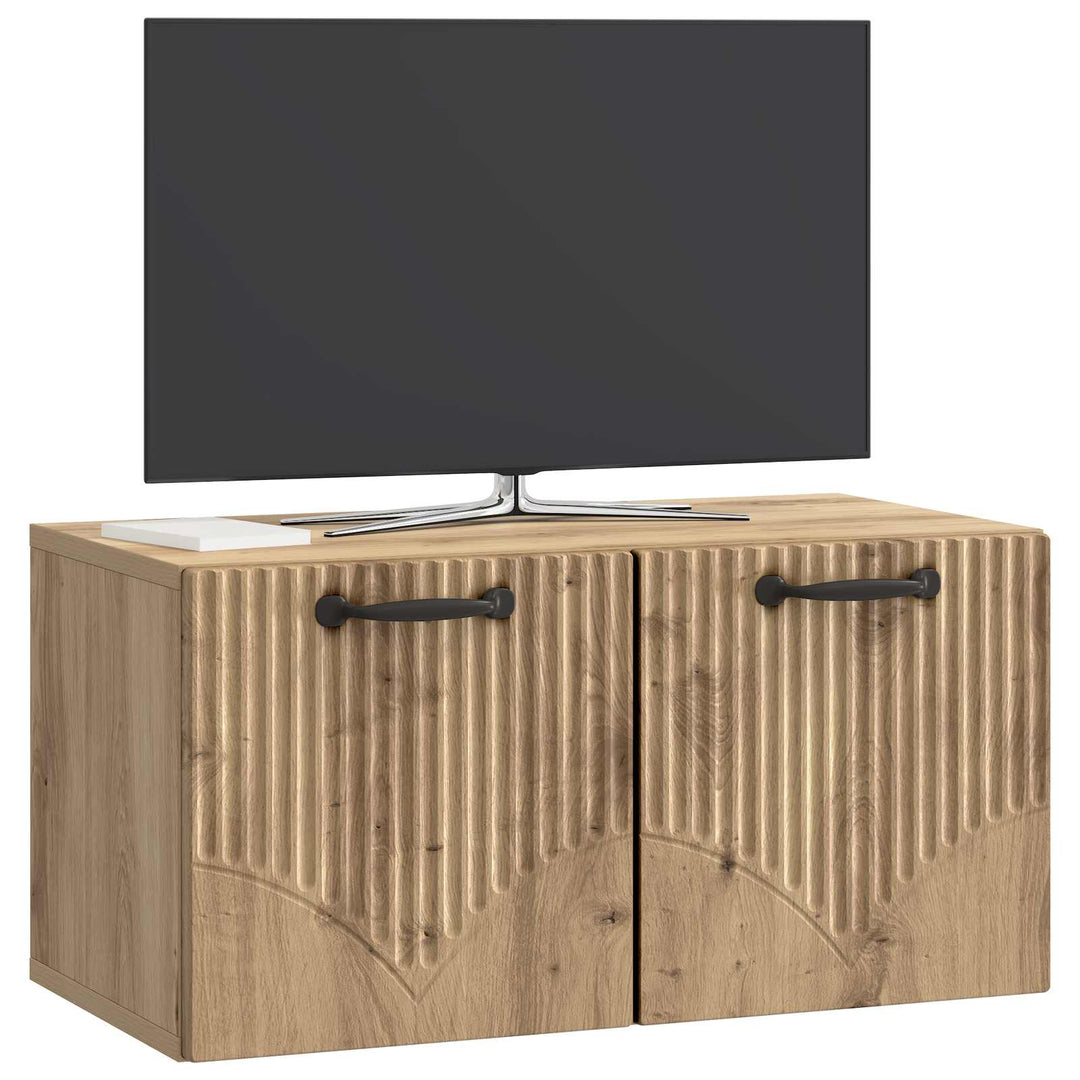 Væghængt TV-skab 59,5 x 31 x 30 cm Artisan-eg Konstrueret træ