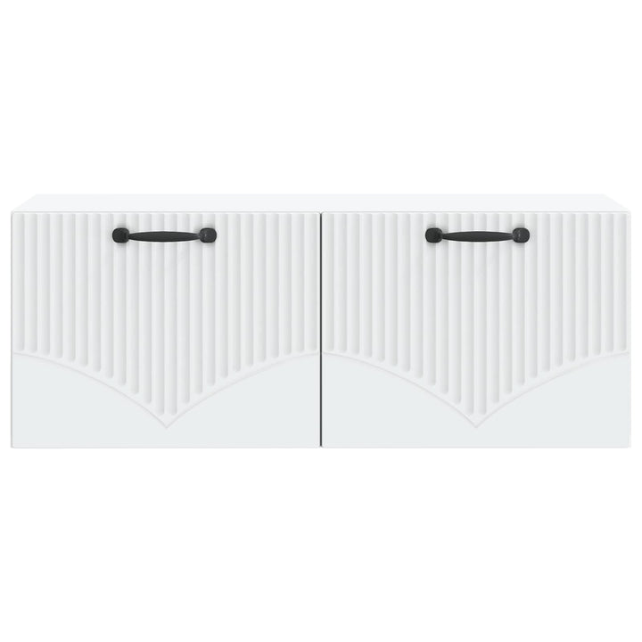Væghængt TV-skab Hvid 78,5 x 31 x 30 cm Konstrueret træ
