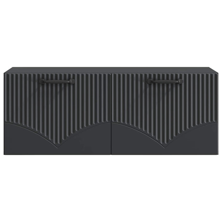 Væghængt TV-skab Sort 78,5 x 31 x 30 cm Konstrueret træ