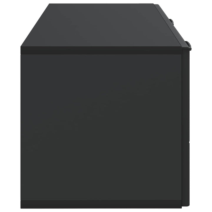 Væghængt TV-skab Sort 78,5 x 31 x 30 cm Konstrueret træ