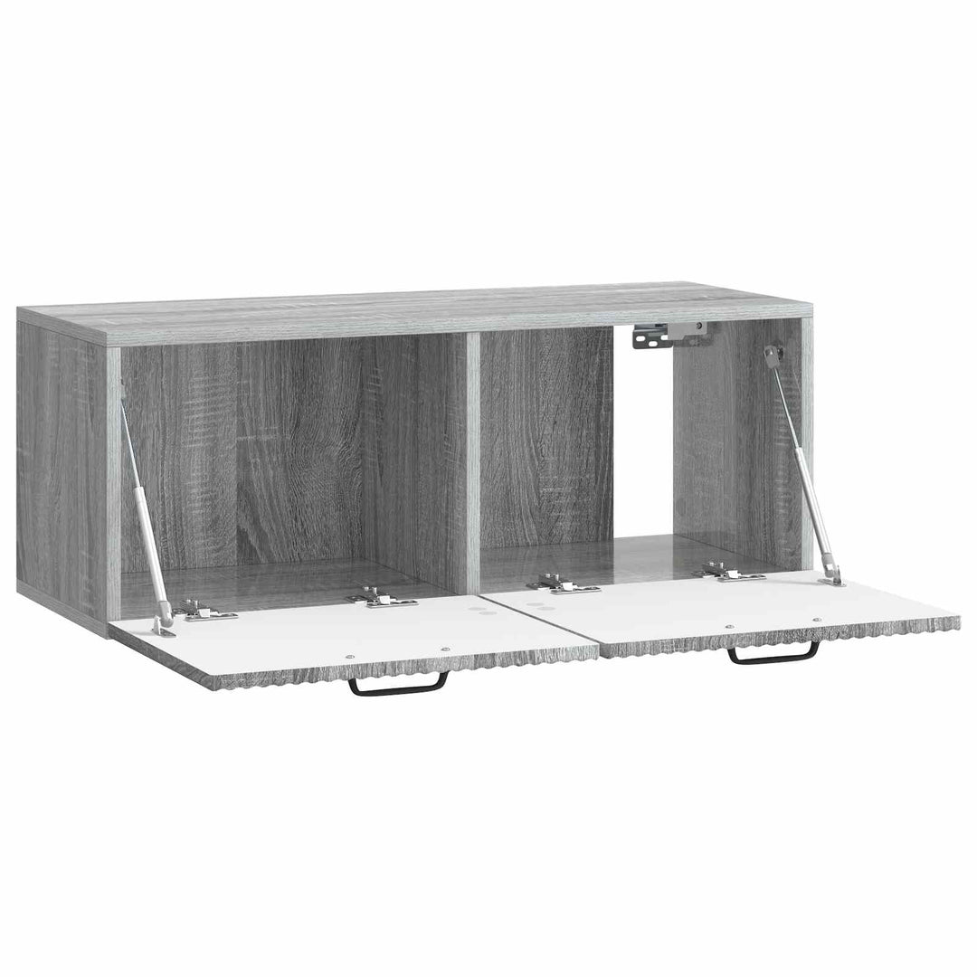 Væghængt TV-skab Vægmonteret Grå sonoma-eg 78,5 x 31 x 30 cm