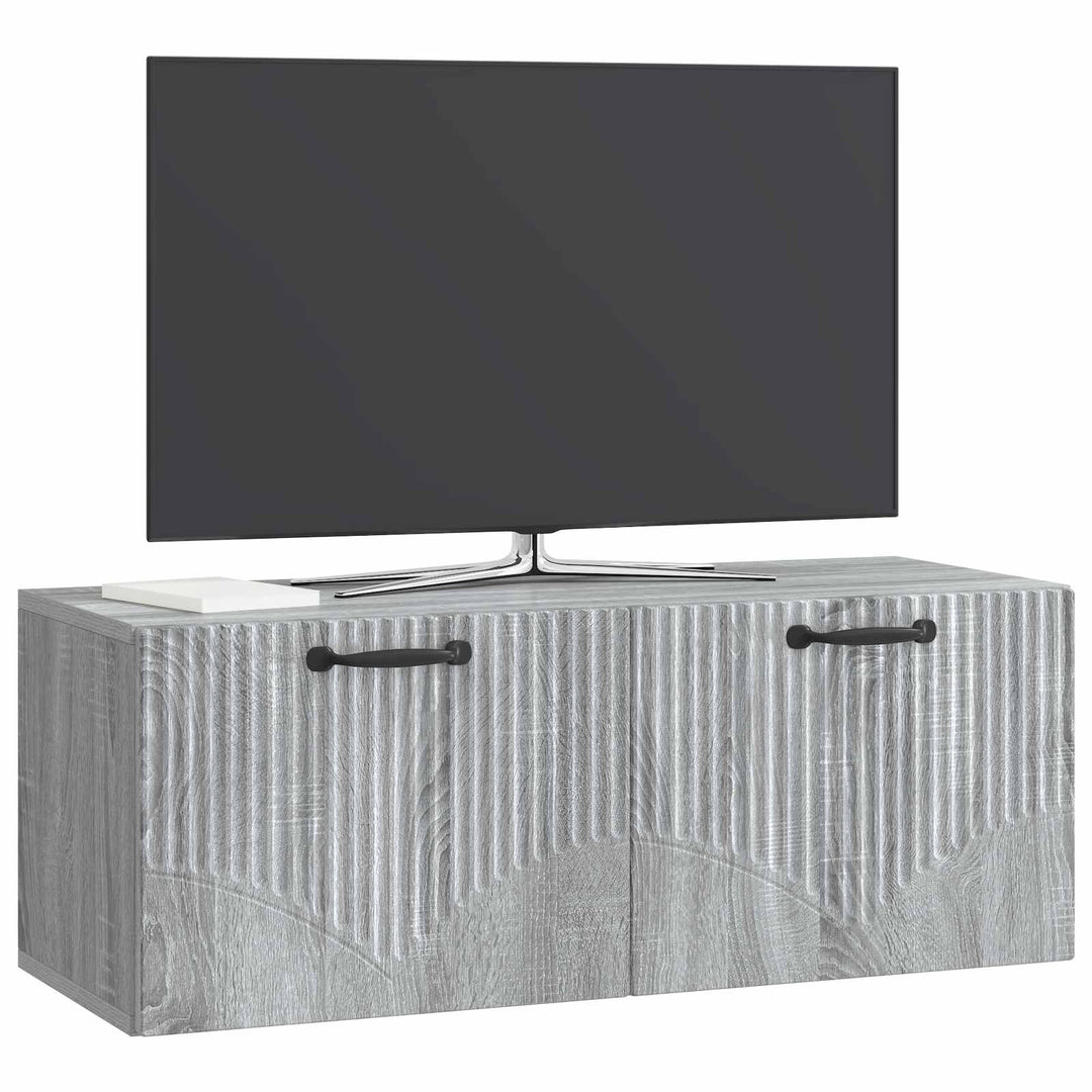 Væghængt TV-skab Vægmonteret Grå sonoma-eg 78,5 x 31 x 30 cm