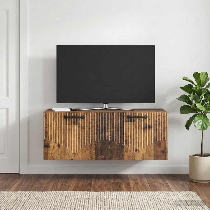 Væghængt TV-skab Gammelt træ 78,5 x 31 x 30 cm Konstrueret træ