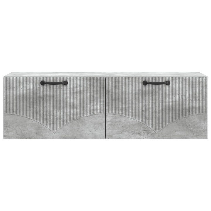 Væghængt TV-skab Betongrå 98 x 31 x 30 cm Konstrueret træ