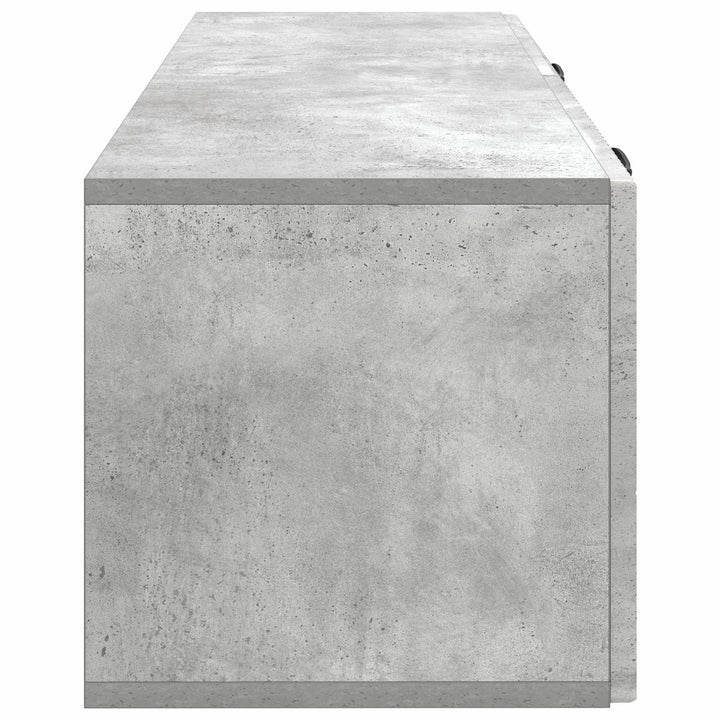 Væghængt TV-skab Betongrå 98 x 31 x 30 cm Konstrueret træ