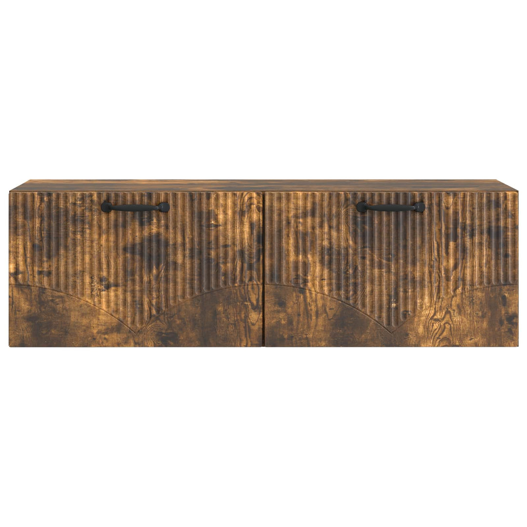 Væghængt TV-skab Røget eg 98 x 31 x 30 cm Konstrueret træ