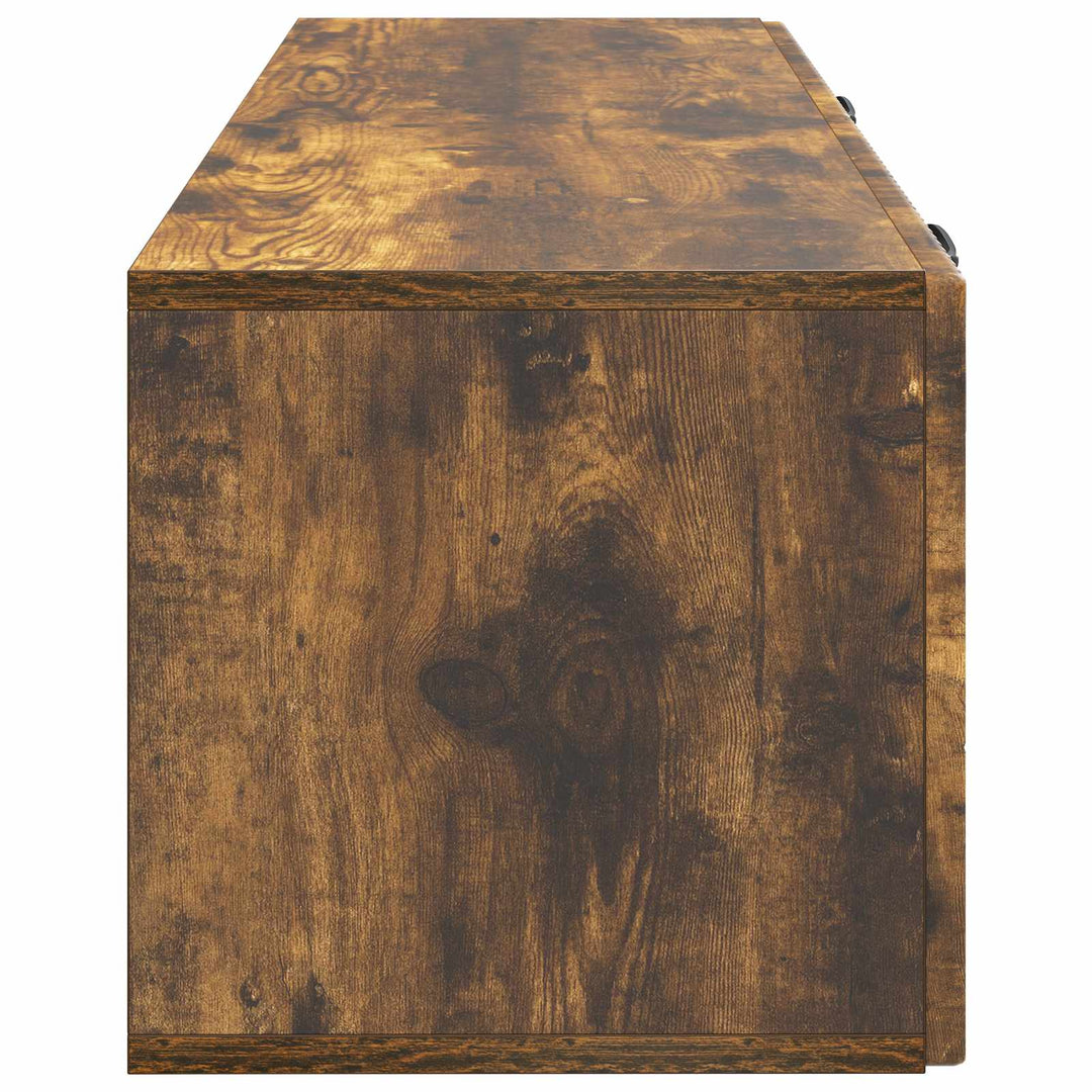 Væghængt TV-skab Røget eg 98 x 31 x 30 cm Konstrueret træ