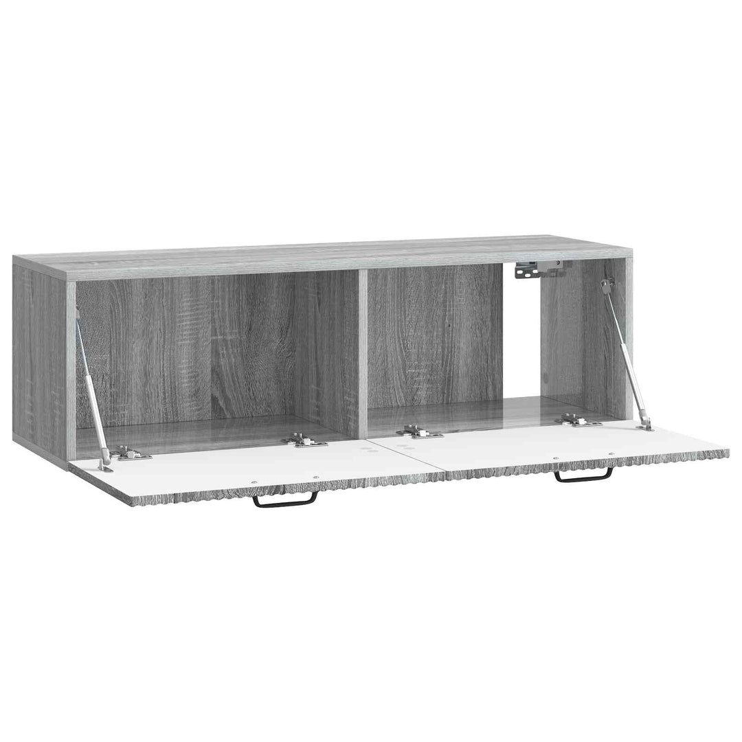 Væghængt TV-skab Grå sonoma-eg 98 x 31 x 30 cm Konstrueret træ