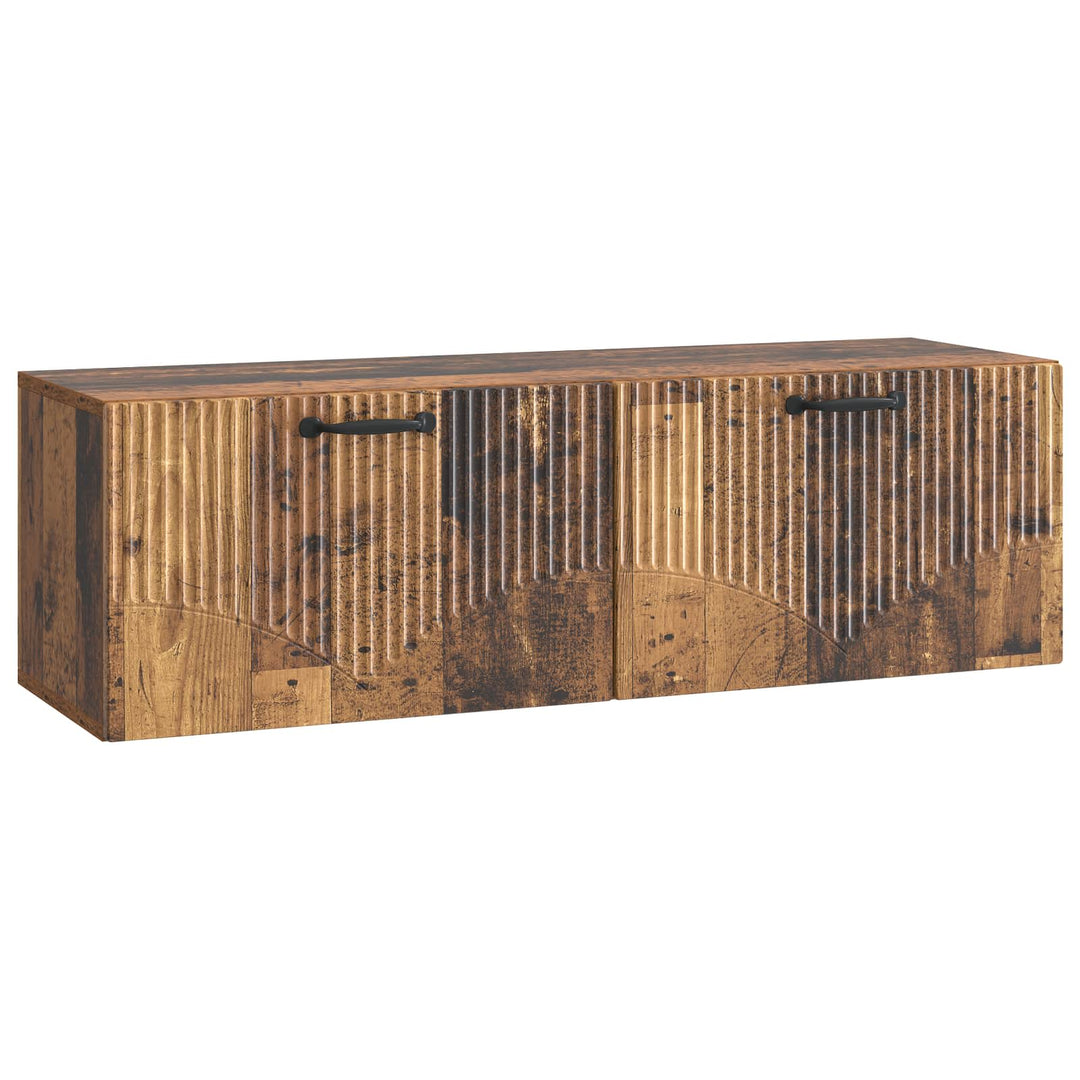 Væghængt TV-skab Gammelt træ 98 x 31 x 30 cm Konstrueret træ