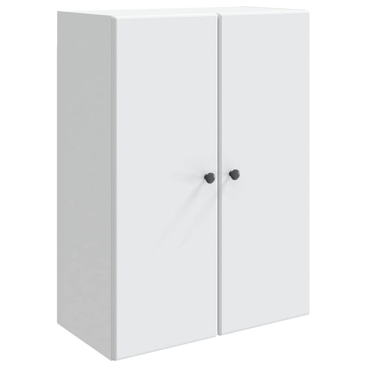 Vægmonteret skab Hvid 66 x 34,5 x 90 cm Konstrueret træ