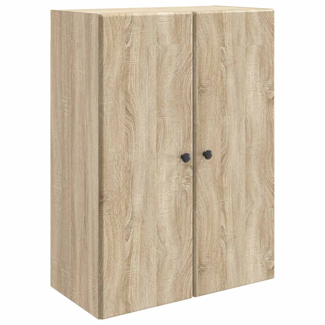 Vægmonteret skab Sonoma-eg 66 x 34,5 x 90 cm Konstrueret træ