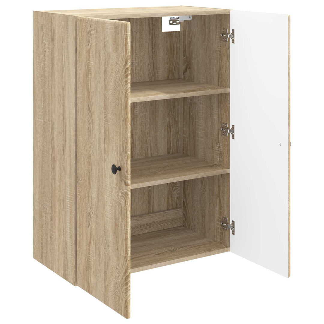 Vægmonteret skab Sonoma-eg 66 x 34,5 x 90 cm Konstrueret træ
