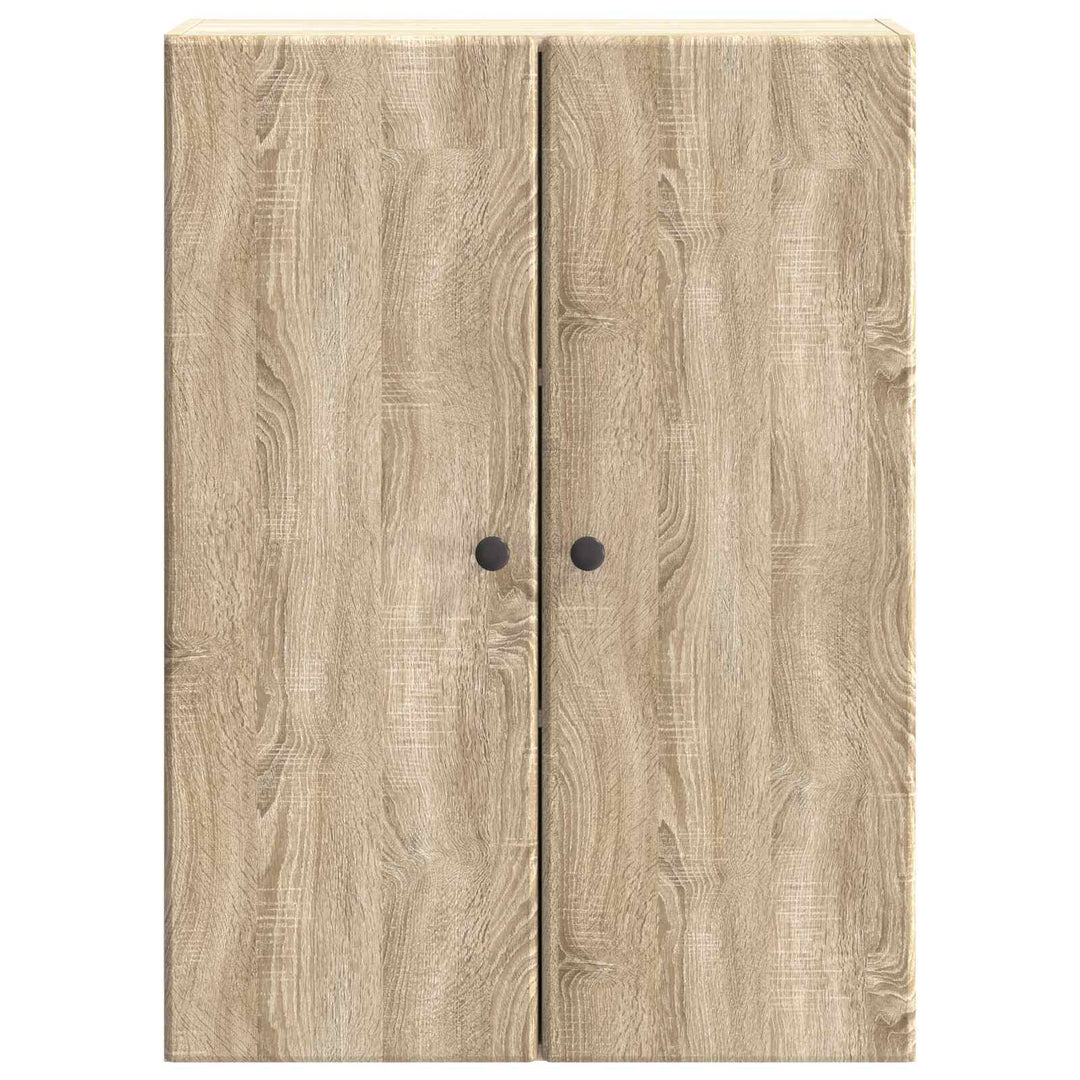 Vægmonteret skab Sonoma-eg 66 x 34,5 x 90 cm Konstrueret træ