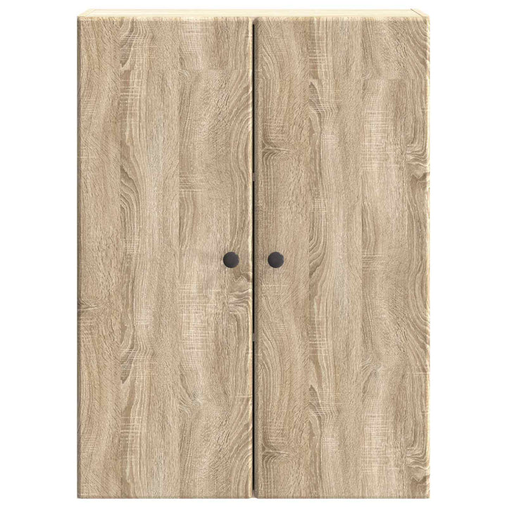 Vægmonteret skab Sonoma-eg 66 x 34,5 x 90 cm Konstrueret træ