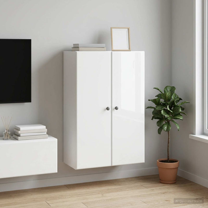 Vægmonteret skab 66 x 34,5 x 90 cm Konstrueret træ