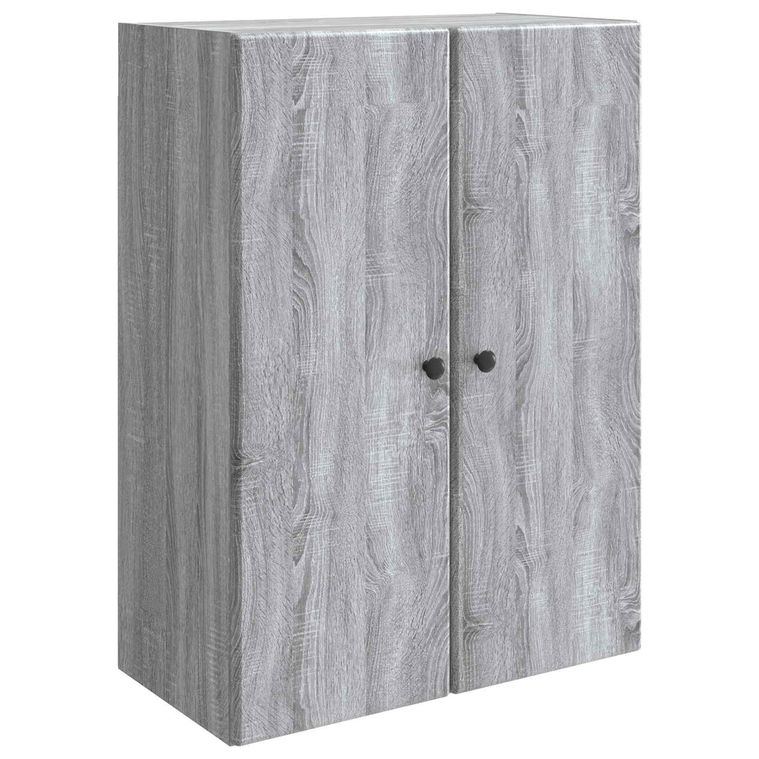 Vægmonteret skab 66 x 34,5 x 90 cm Konstrueret træ Grå Sonoma