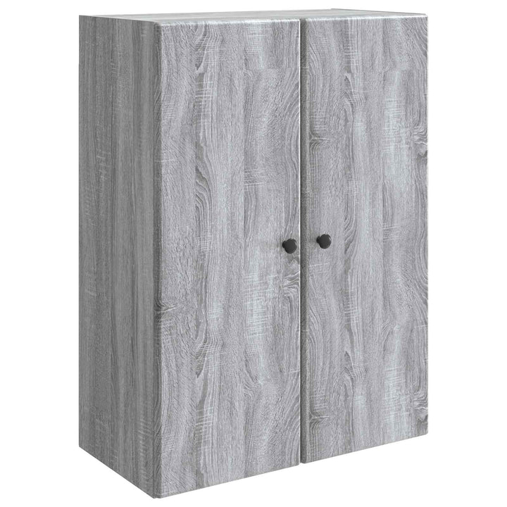 Vægmonteret skab 66 x 34,5 x 90 cm Konstrueret træ Grå Sonoma