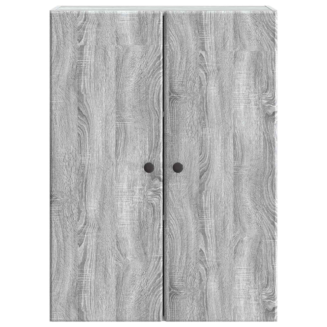 Vægmonteret skab 66 x 34,5 x 90 cm Konstrueret træ Grå Sonoma