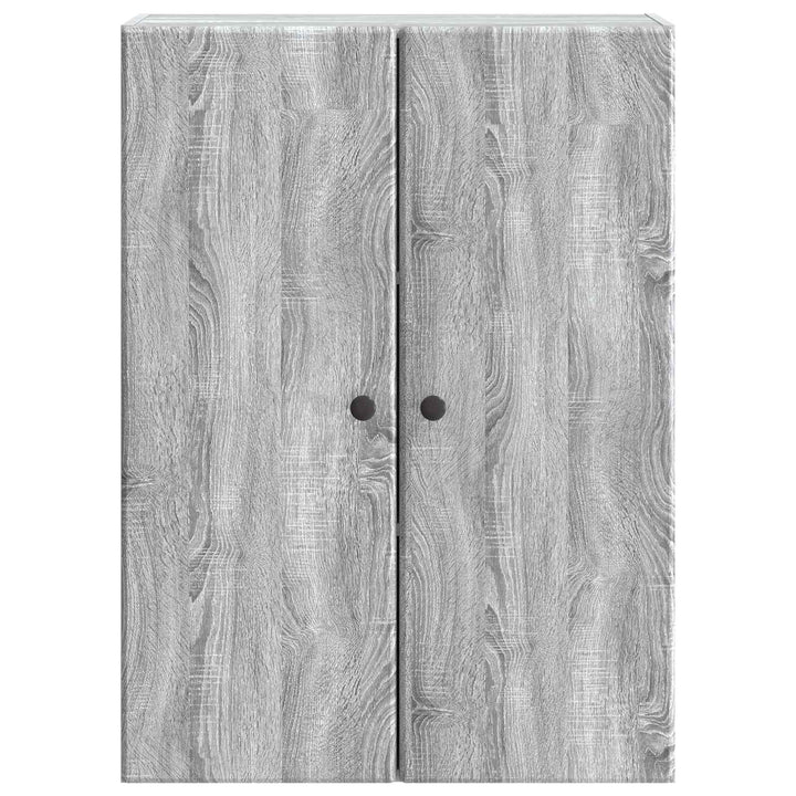 Vægmonteret skab 66 x 34,5 x 90 cm Konstrueret træ Grå Sonoma