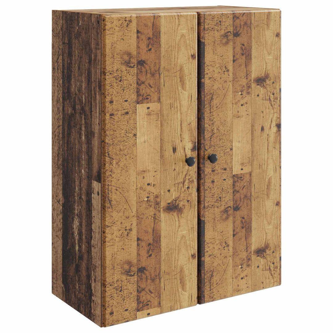 Vægmonteret skab Gammelt træ 66 x 34,5 x 90 cm Konstrueret træ