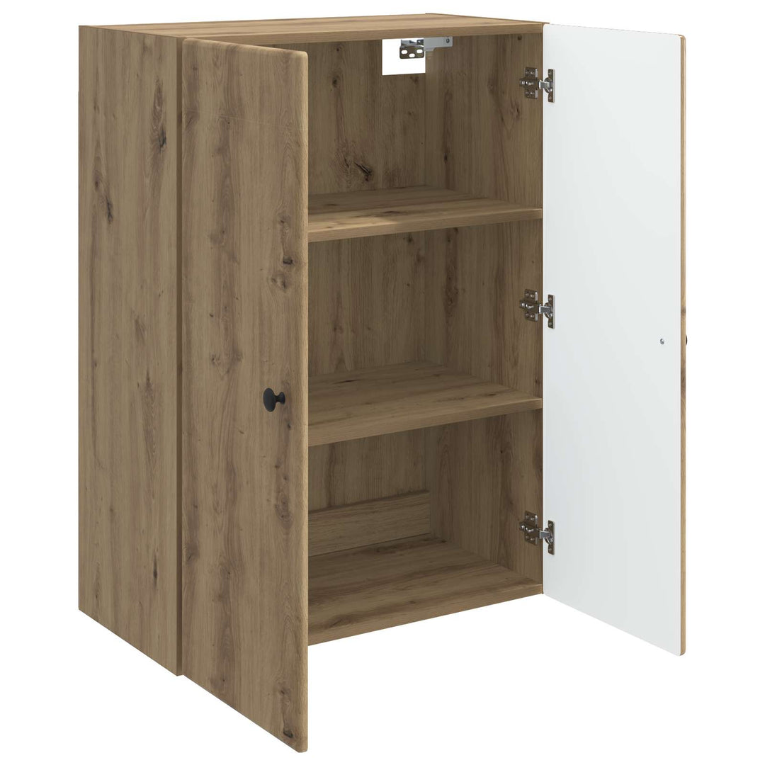 Vægmonteret skab Artisan-eg 66 x 34,5 x 90 cm Konstrueret træ