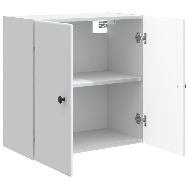 Vægmonteret skab Hvid 59 x 31 x 60 cm Konstrueret træ