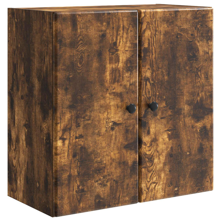 Vægmonteret skab 59 x 31 x 60 cm Konstrueret træ Røget eg
