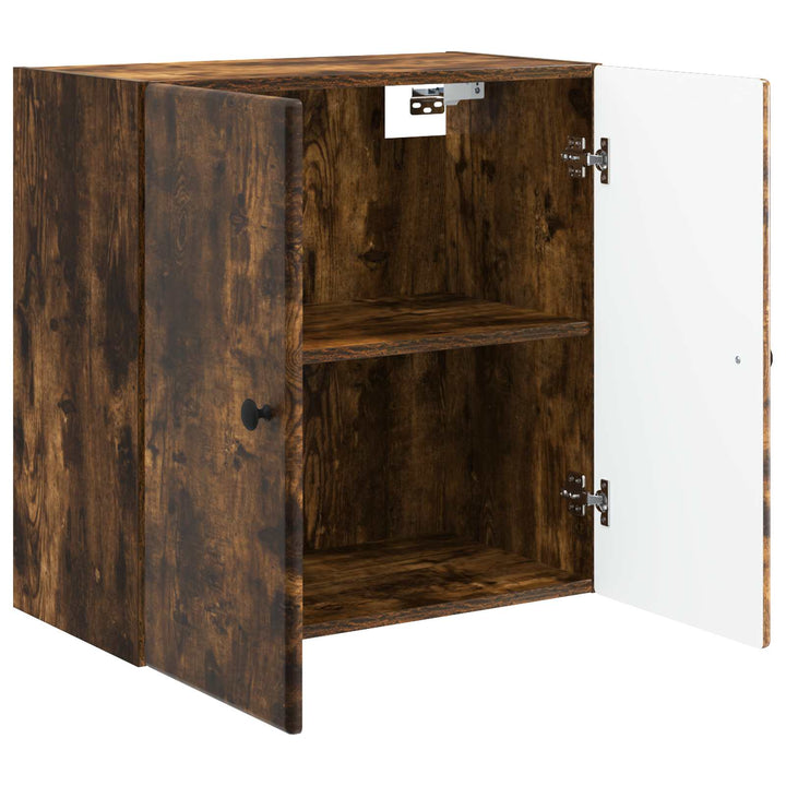 Vægmonteret skab 59 x 31 x 60 cm Konstrueret træ Røget eg