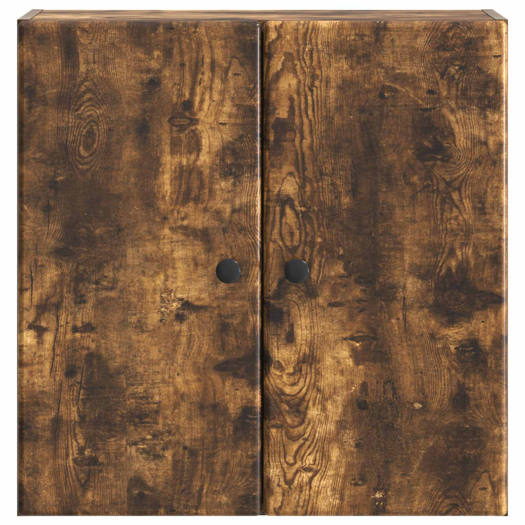 Vægmonteret skab 59 x 31 x 60 cm Konstrueret træ Røget eg