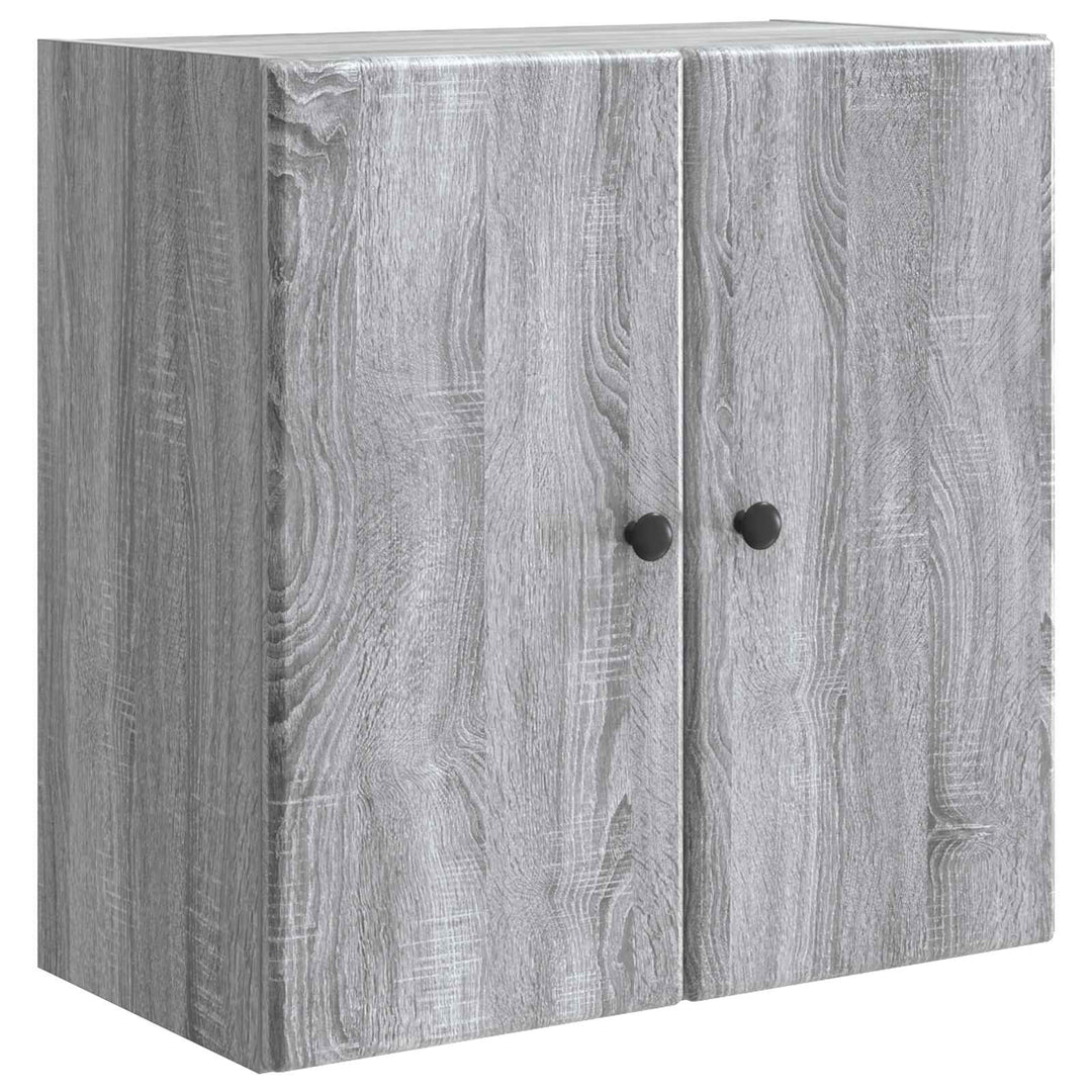Vægmonteret skab 59 x 31 x 60 cm Konstrueret træ Grå Sonoma