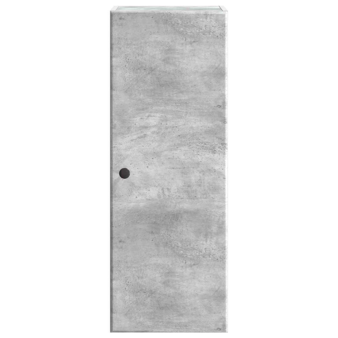 Vægmonteret skab Betongrå 33 x 34,5 x 90 cm Konstrueret træ