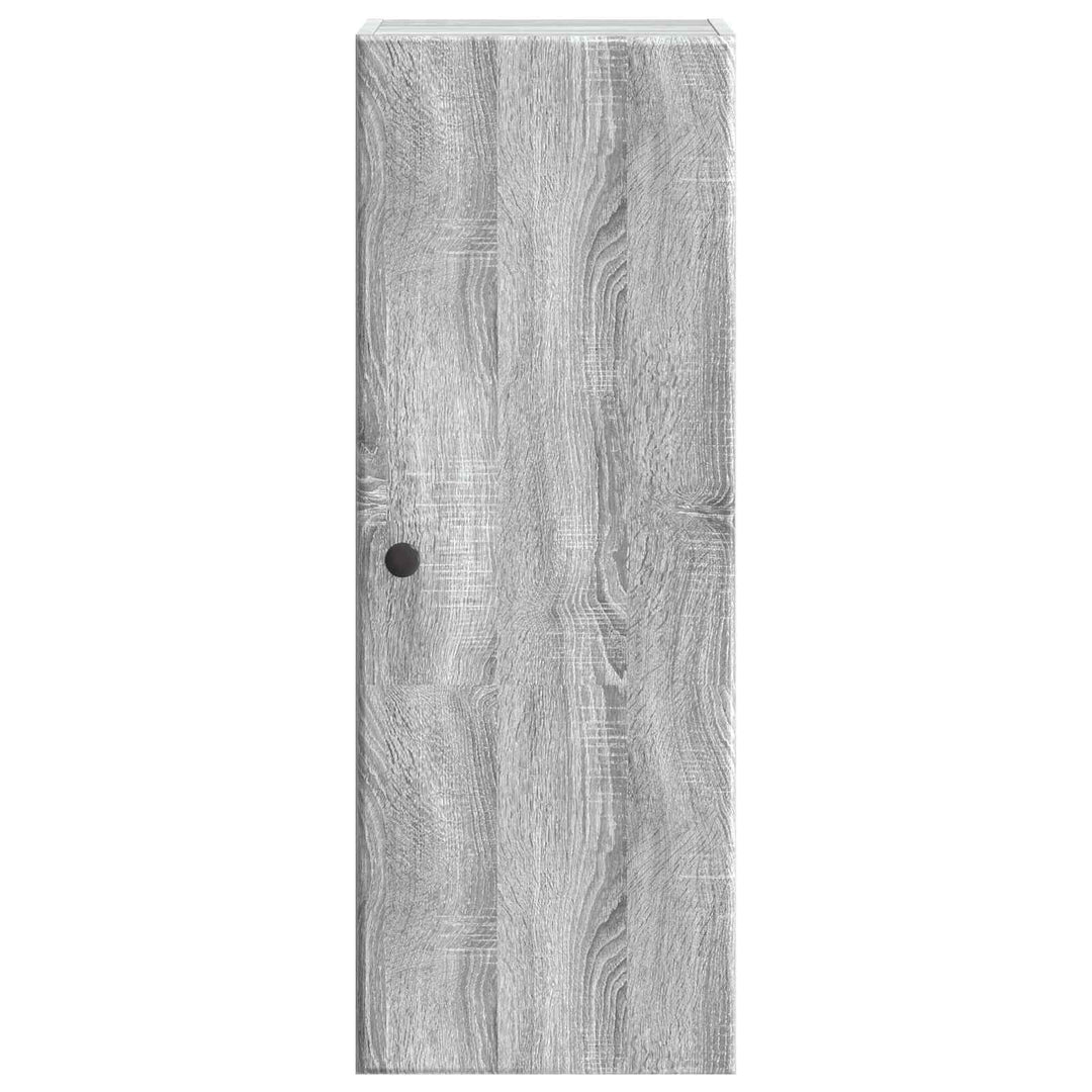 Vægmonteret skab 33 x 34,5 x 90 cm Konstrueret træ Grå Sonoma