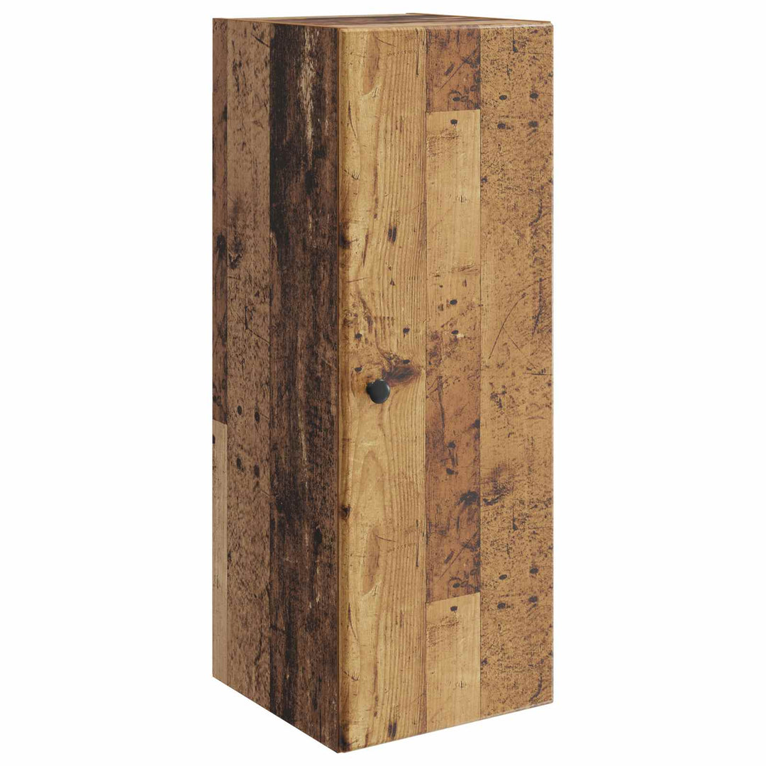 Vægmonteret skab Gammelt træ 33 x 34,5 x 90 cm Konstrueret træ