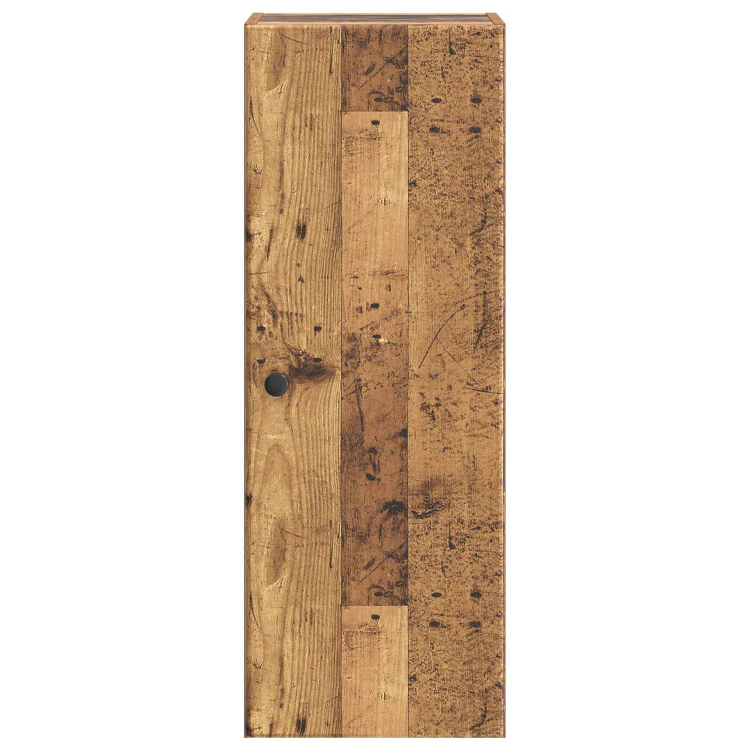 Vægmonteret skab Gammelt træ 33 x 34,5 x 90 cm Konstrueret træ