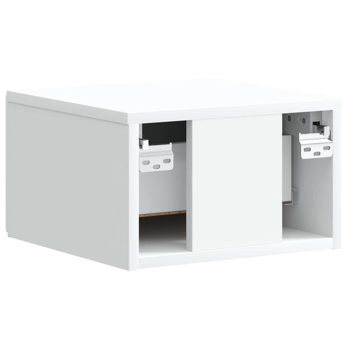 Væghængt Natbord 2 pcs Hvid 34,5 x 33 x 20 cm Konstrueret træ