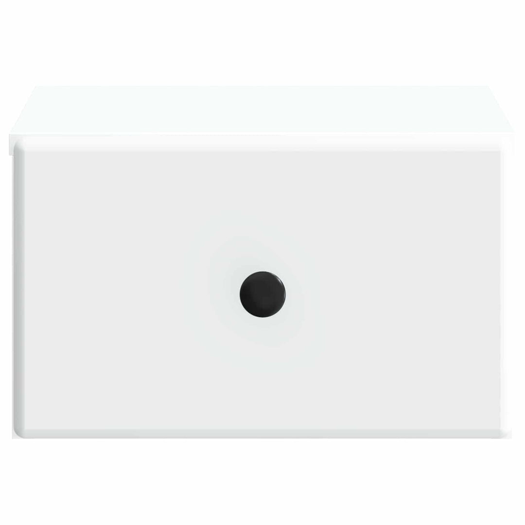 Væghængt Natbord 2 pcs Hvid 34,5 x 33 x 20 cm Konstrueret træ
