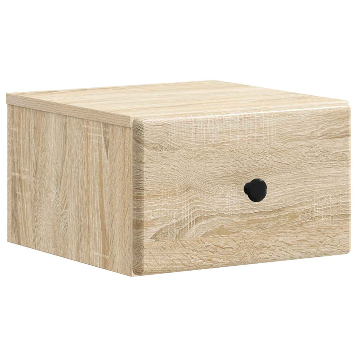 Væghængt Natbord Sonoma-eg 34,5 x 33 x 20 cm Konstrueret træ
