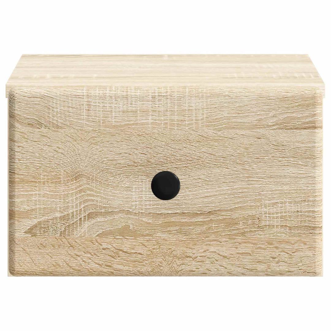 Væghængt Natbord Sonoma-eg 34,5 x 33 x 20 cm Konstrueret træ