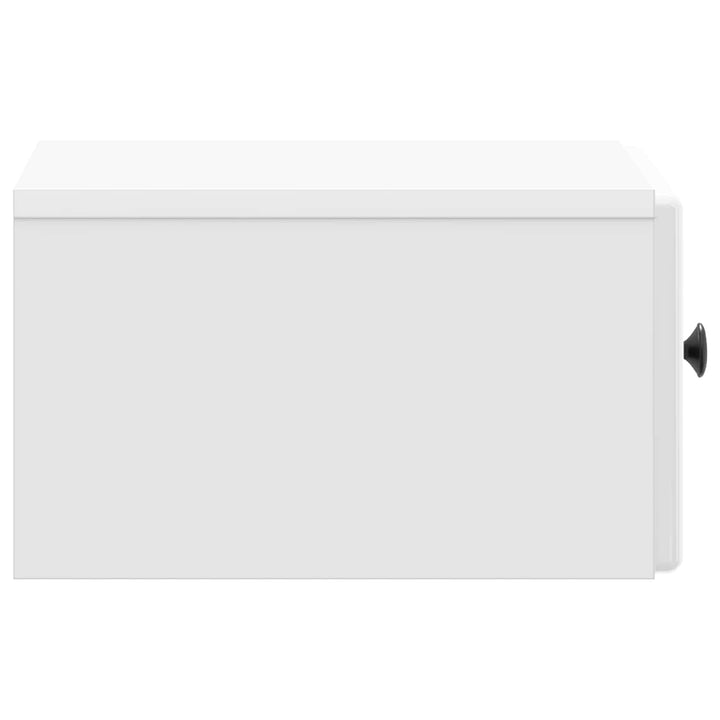 Væghængt Natbord 2 pcs Hvid højglans 34,5 x 33 x 20 cm