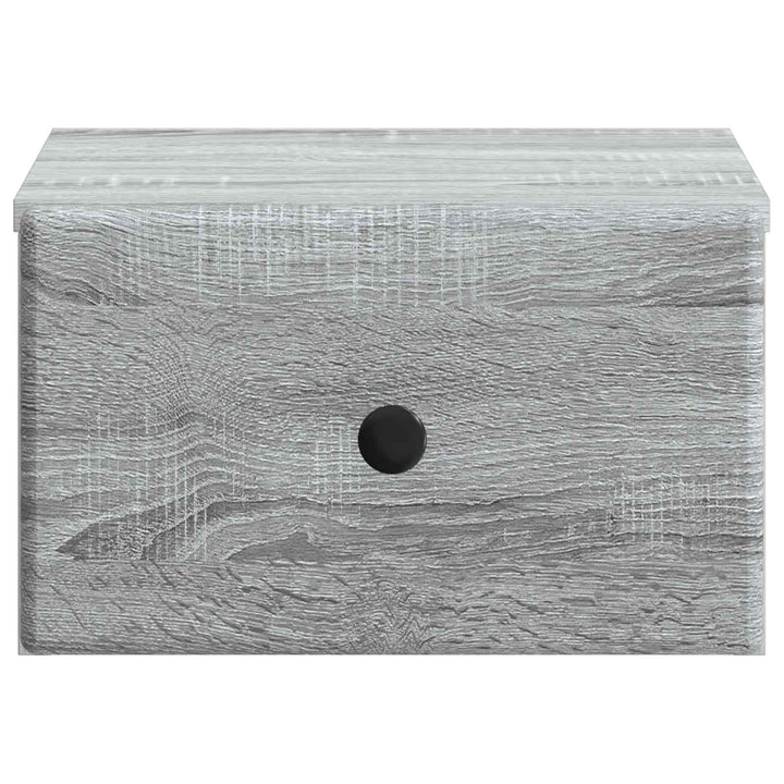 Væghængt Natbord 2 pcs Grå sonoma-eg 34,5 x 33 x 20 cm