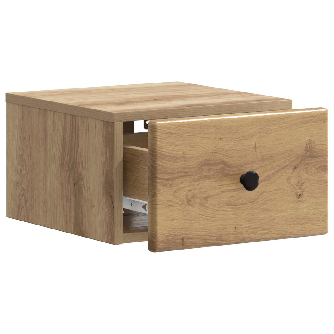 Væghængt Natbord Artisan-eg 34,5 x 33 x 20 cm Konstrueret træ